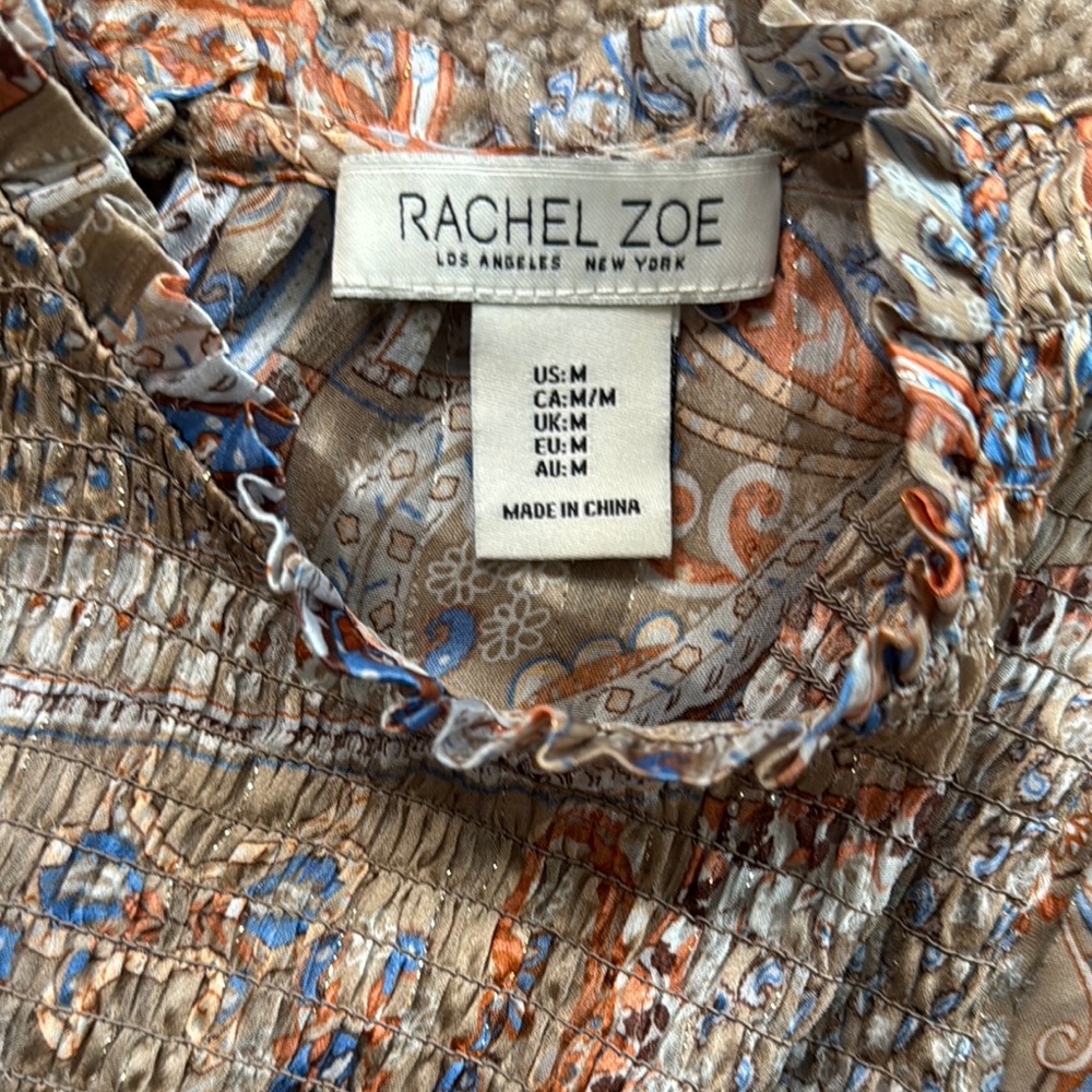 Rachel Zoe Multicolored Sleeveless Relaxed Blouse - Picture 2 of 4